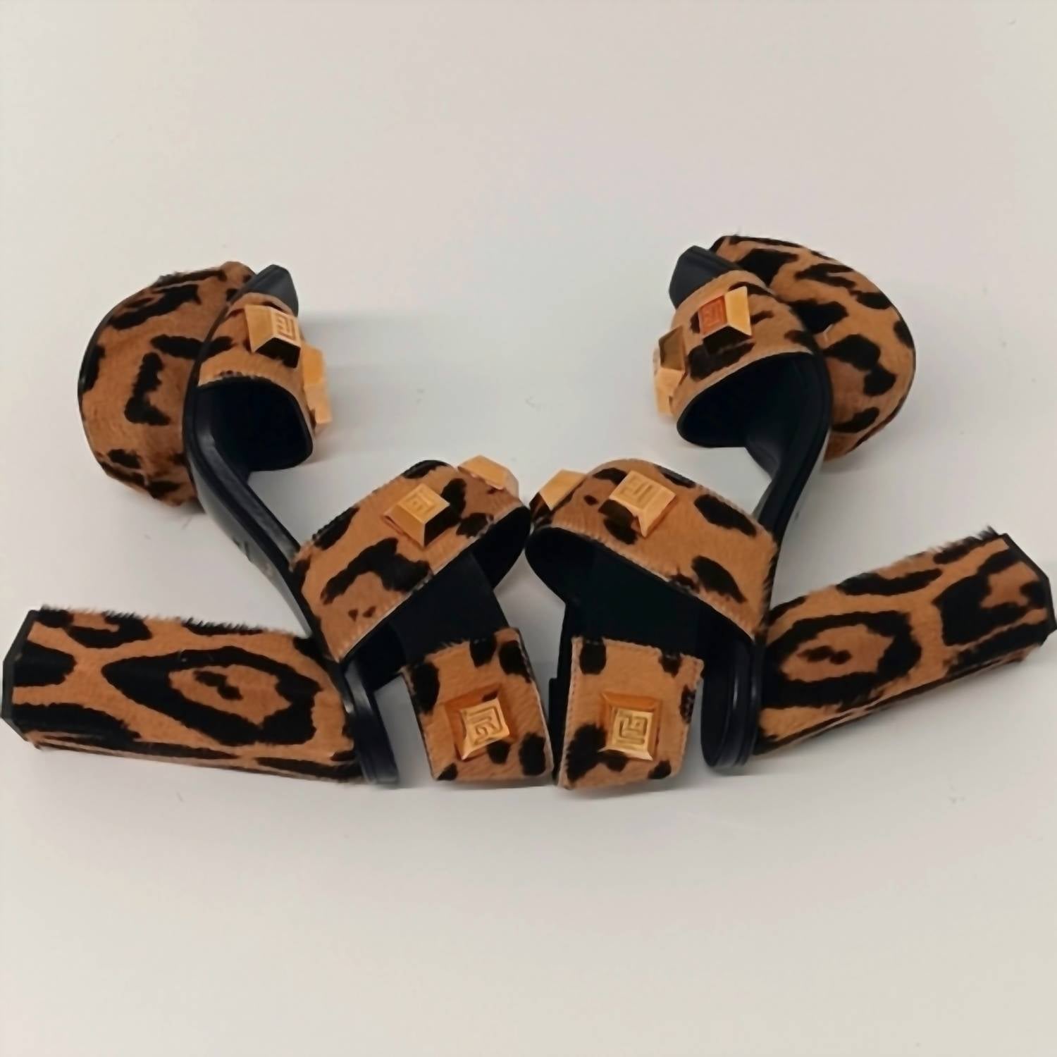 Balmain - Women's Ava Studded Platform Heeled Sandals