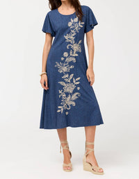 Johnny Was - ELOWEN FLUTTER SLEEVE KNIT DRESS