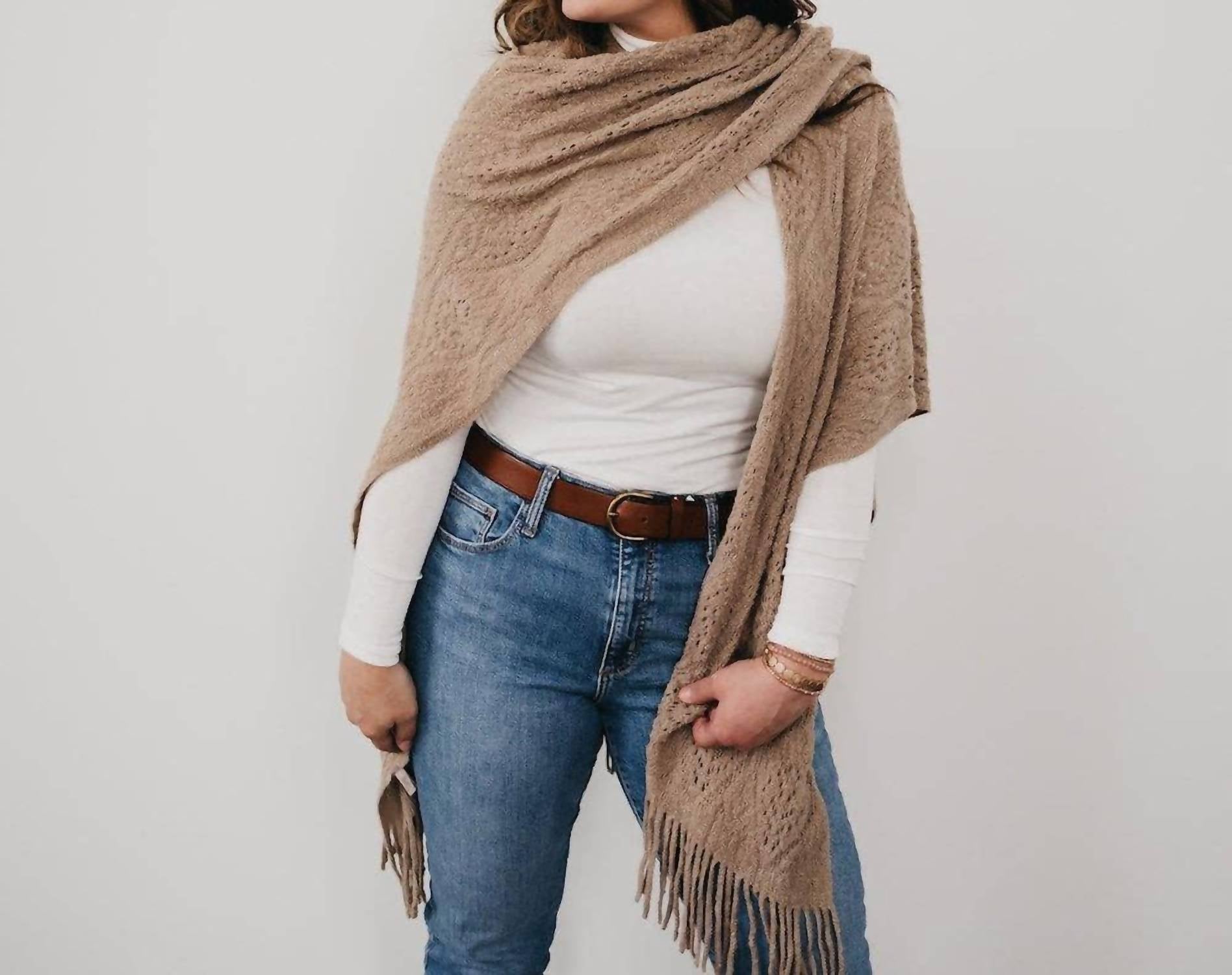 Pretty Simple - Prince Paisley Knitted Shawl Wrap