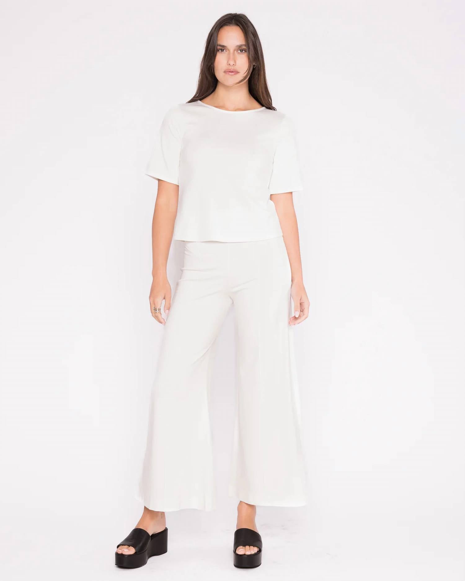 Ripley Rader - EXTENDED PONTE KNIT SHORT SLEEVE TOP