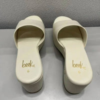 beek Women's Prinia Jute Sandals in white - women's sandal - detail view