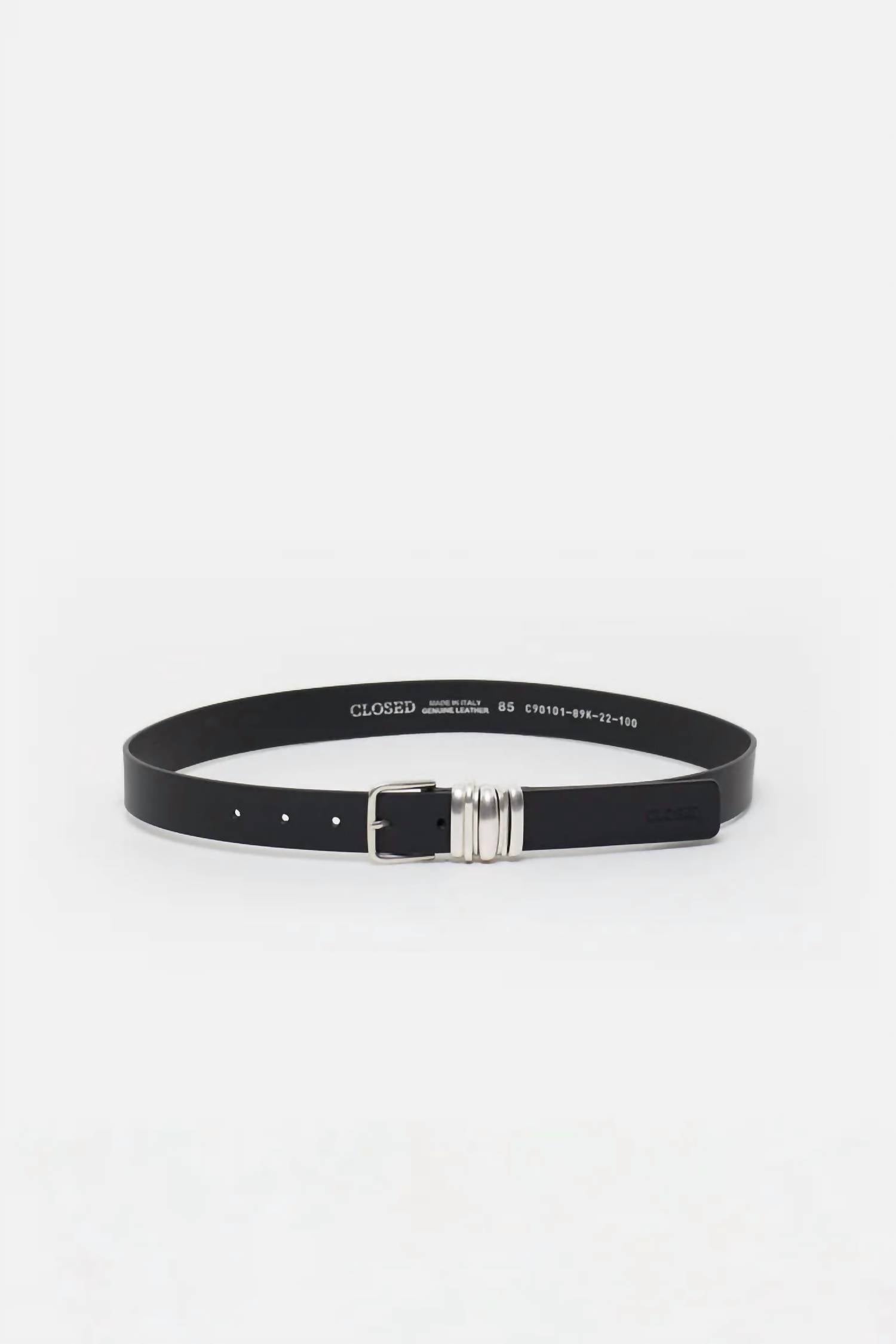 Closed - Women's Italian Leather Polished Belt