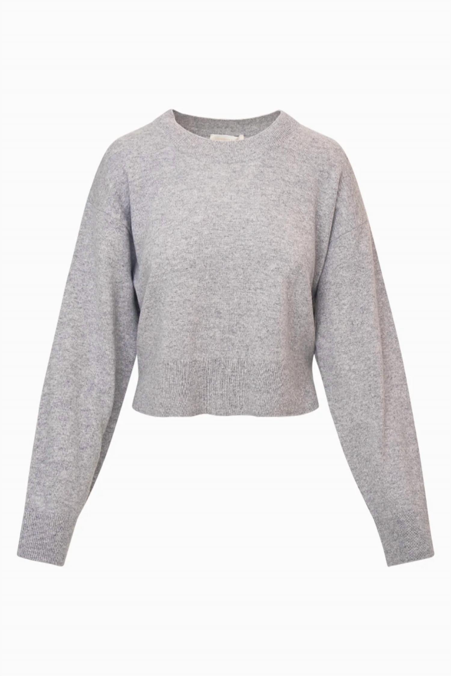 LoveShackFancy Bellman Pullover in grey - women's sweater - alternate view