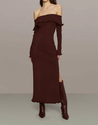 Amur - Meadow Lettuce Edge Midi Dress