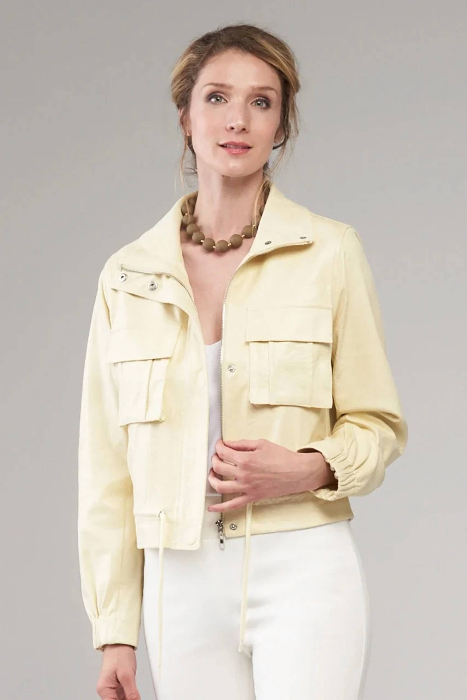Insight - Drawsting Vegan Leather Jacket