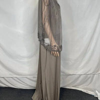 Marsoni by Colors Women’s Jeweled Cape Gown in mink - women's dress - view 4