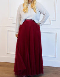 Luxxel - Fall Dreams Pleated Maxi Skirt