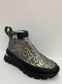 Salvatore Castellano Women's Agata Ankle Boots in silver - women's shoe - detail view