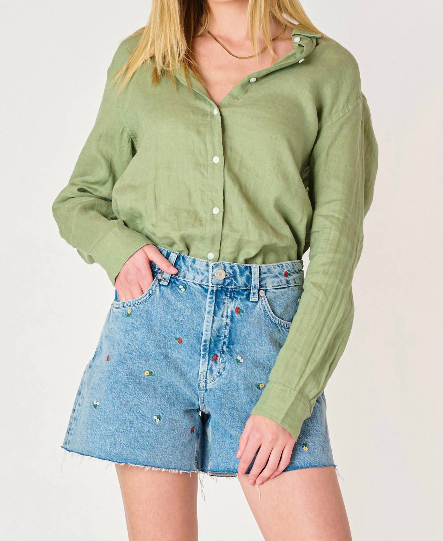 Dex - Long Sleeve Button Front Shirt