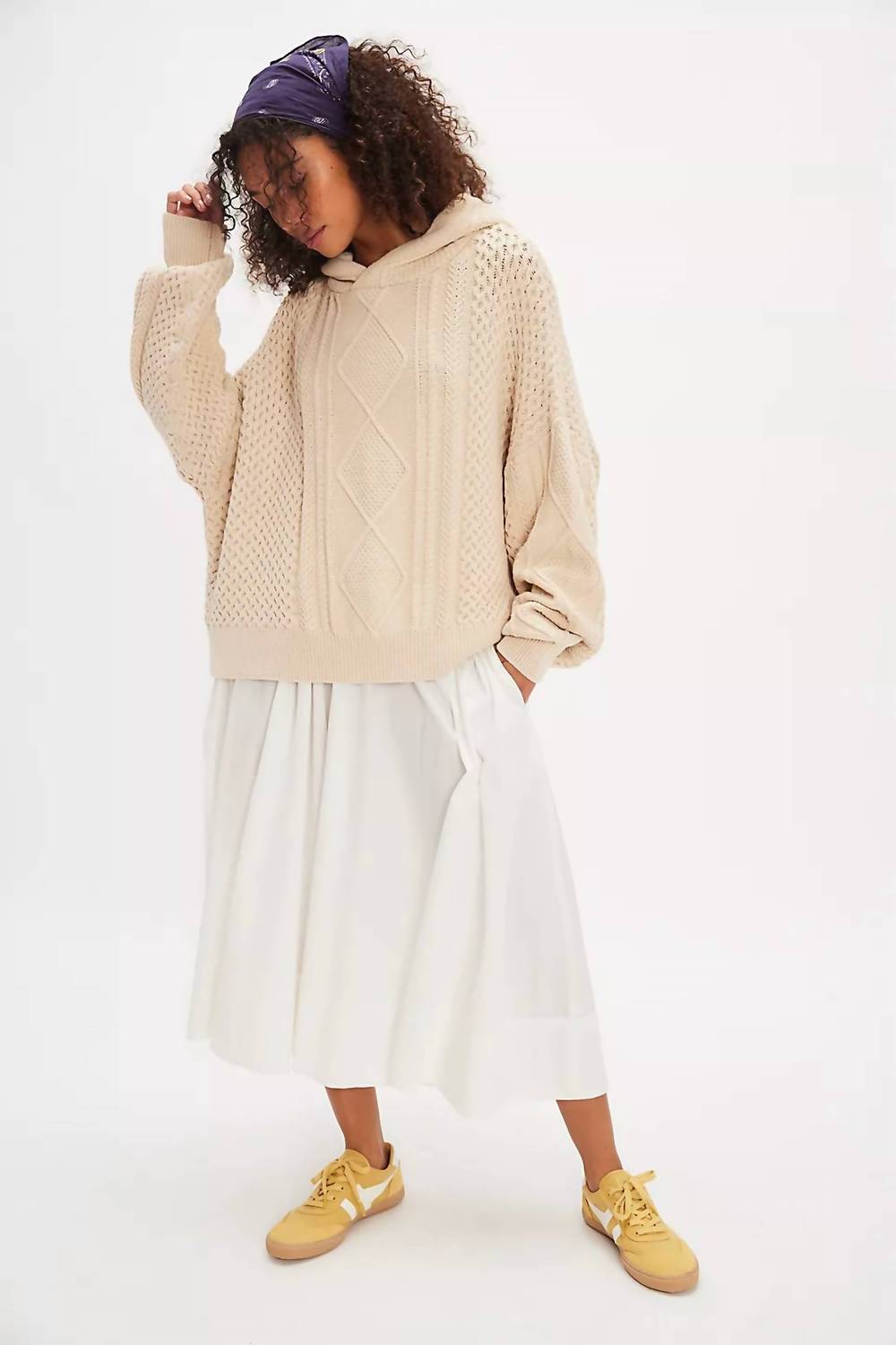 Free People - Explorer Cable Hoodie