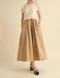 Jodifl - Animal Print Metallic Maxi Dress