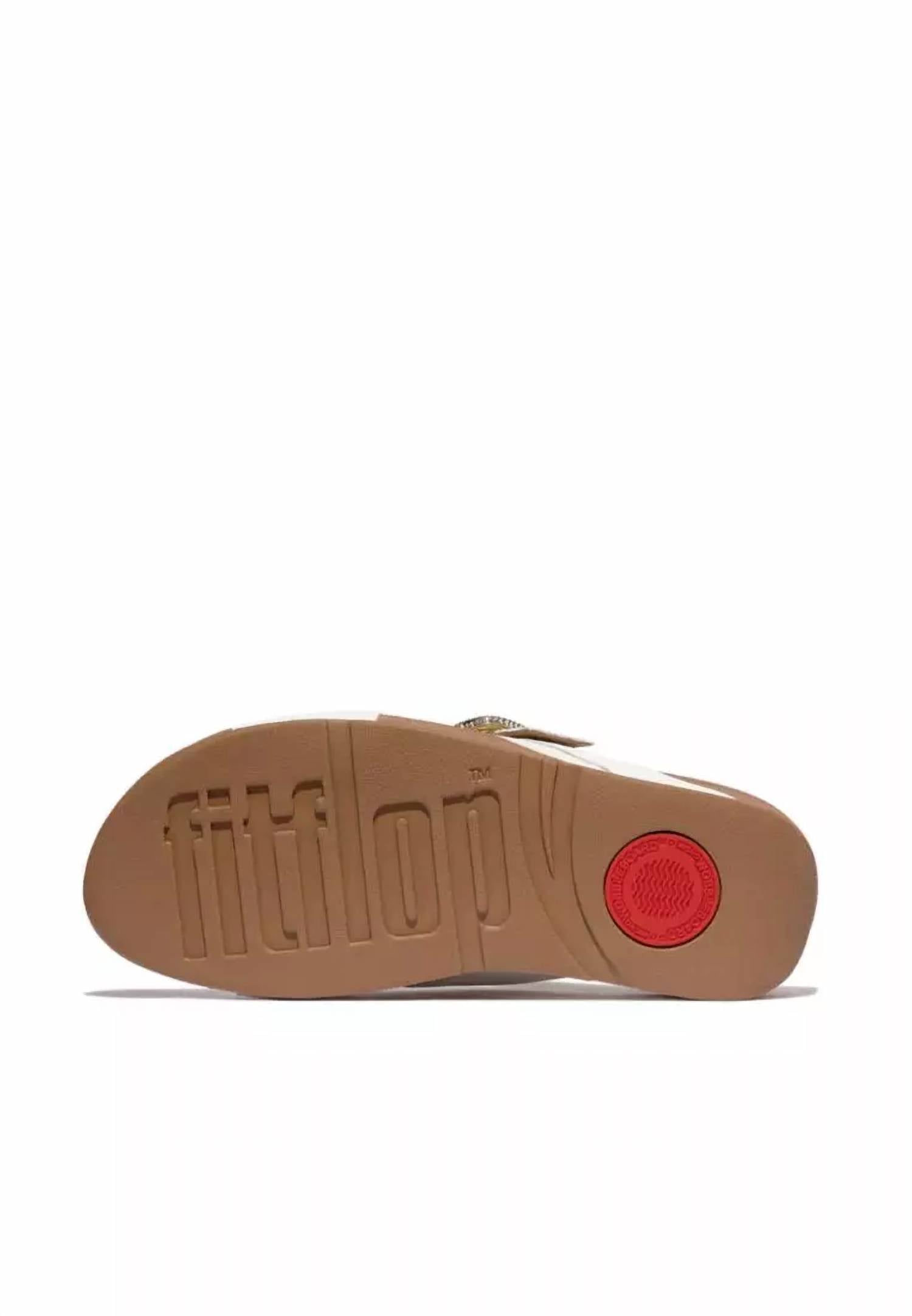 Fitflop - Women's Lulu Buckle Leather Cross Slide Sandals
