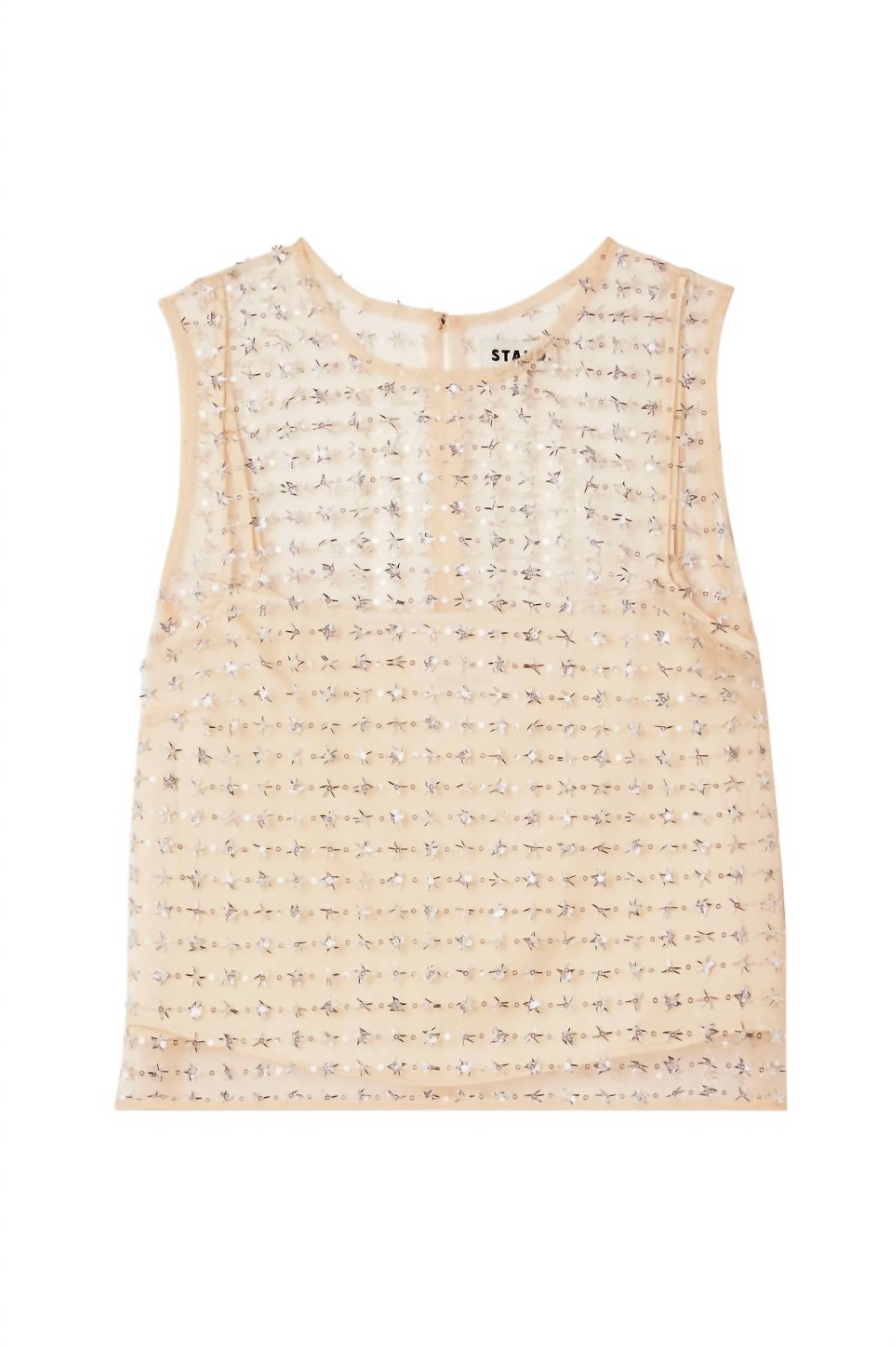 Staud - Seraphina Sleeveless Cropped Tank Top
