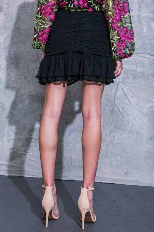 Flying Tomato - Textured Mini Skirt