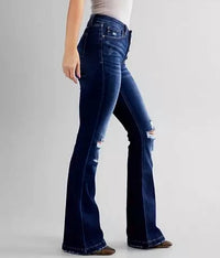 Kancan - Mid Rise Flare Stretch Jeans