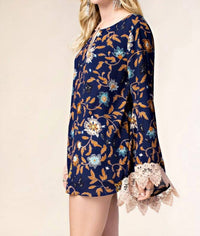 Kori - Long Sleeve Floral Tunic