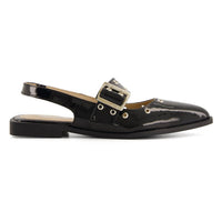 Andrea - Women's Slingback Flats Wide Buckle