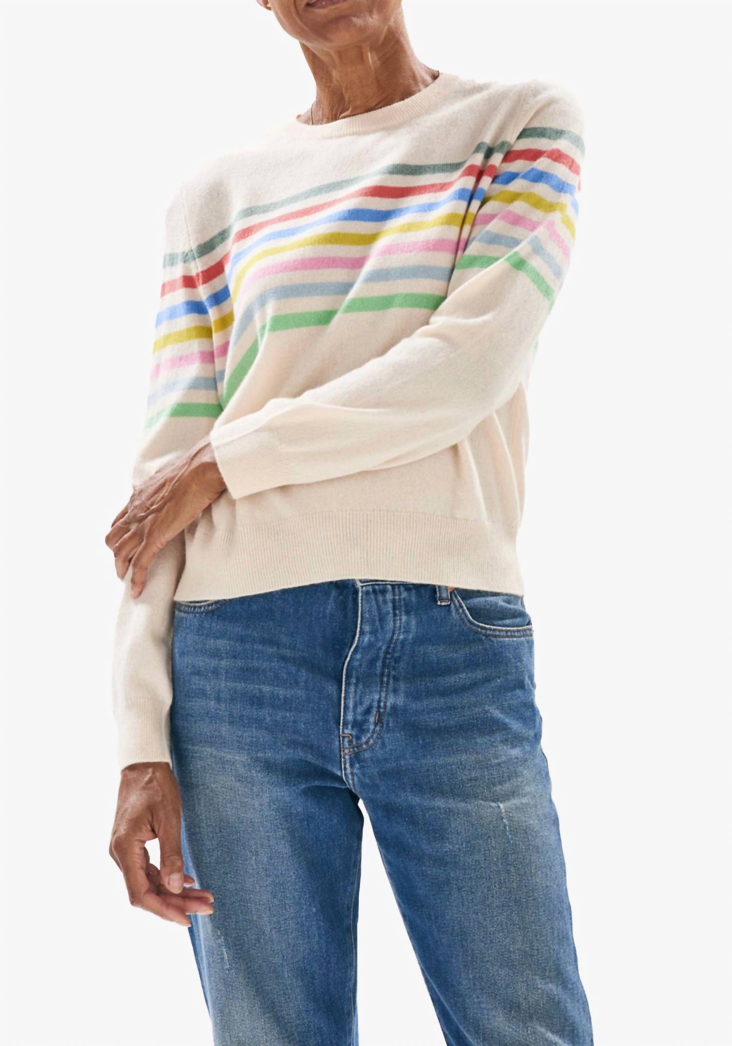 Jumper1234 - Stripe Block Sweater