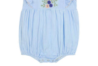 Poppet & Fox - Girl's Embroidered Frill Sleeve Bubble