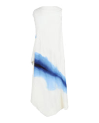 Salvatore Ferragamo - Degrade-Print Draped High-Low Dress
