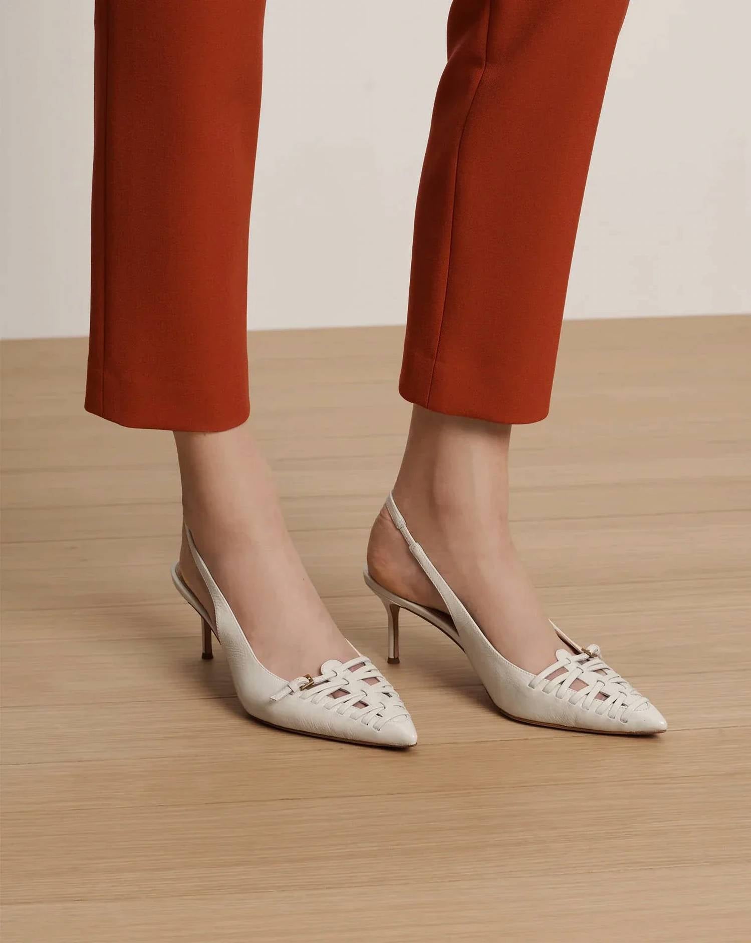 Veronica Beard - Women's Rashida Woven Slingback Hees