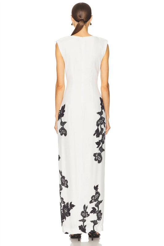 Hemant & Nandita - Heavy Crepe Floral Maxi Dress