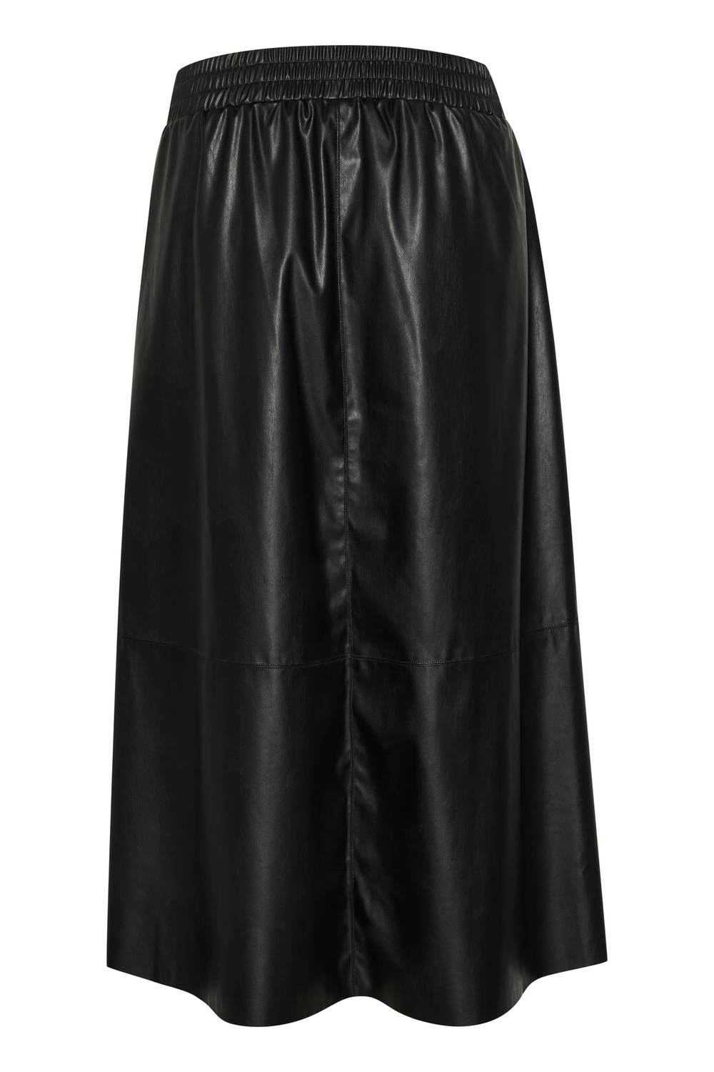 Kaffe - Kamikka Faux Leather A-line Midi Skirt