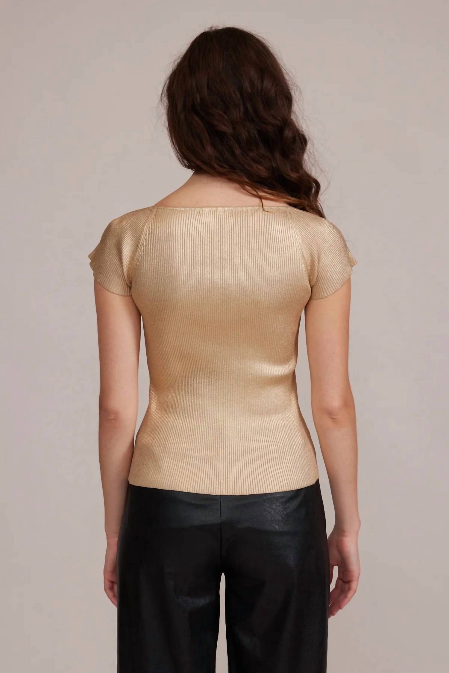 Lucy Paris - Ryan Knit Scoopneck Top