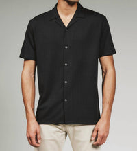 7Diamonds Vaughn Camp Shirt Top in black - men's t-shirt