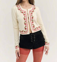 For Love & Lemons - Rose Waltz Scalloped Knit Cardigan