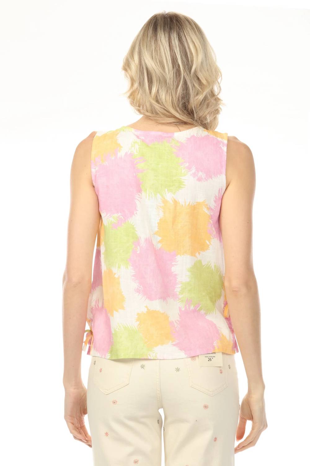 Charlie B - Side Ties Printed Sleeveless Top