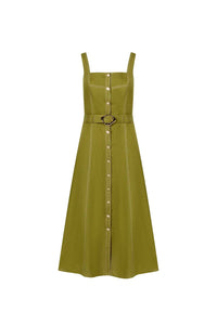 G.D.S. - Emily Linen Slip Midi Dress