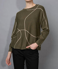 Picadilly - Metallic Trim Sweater