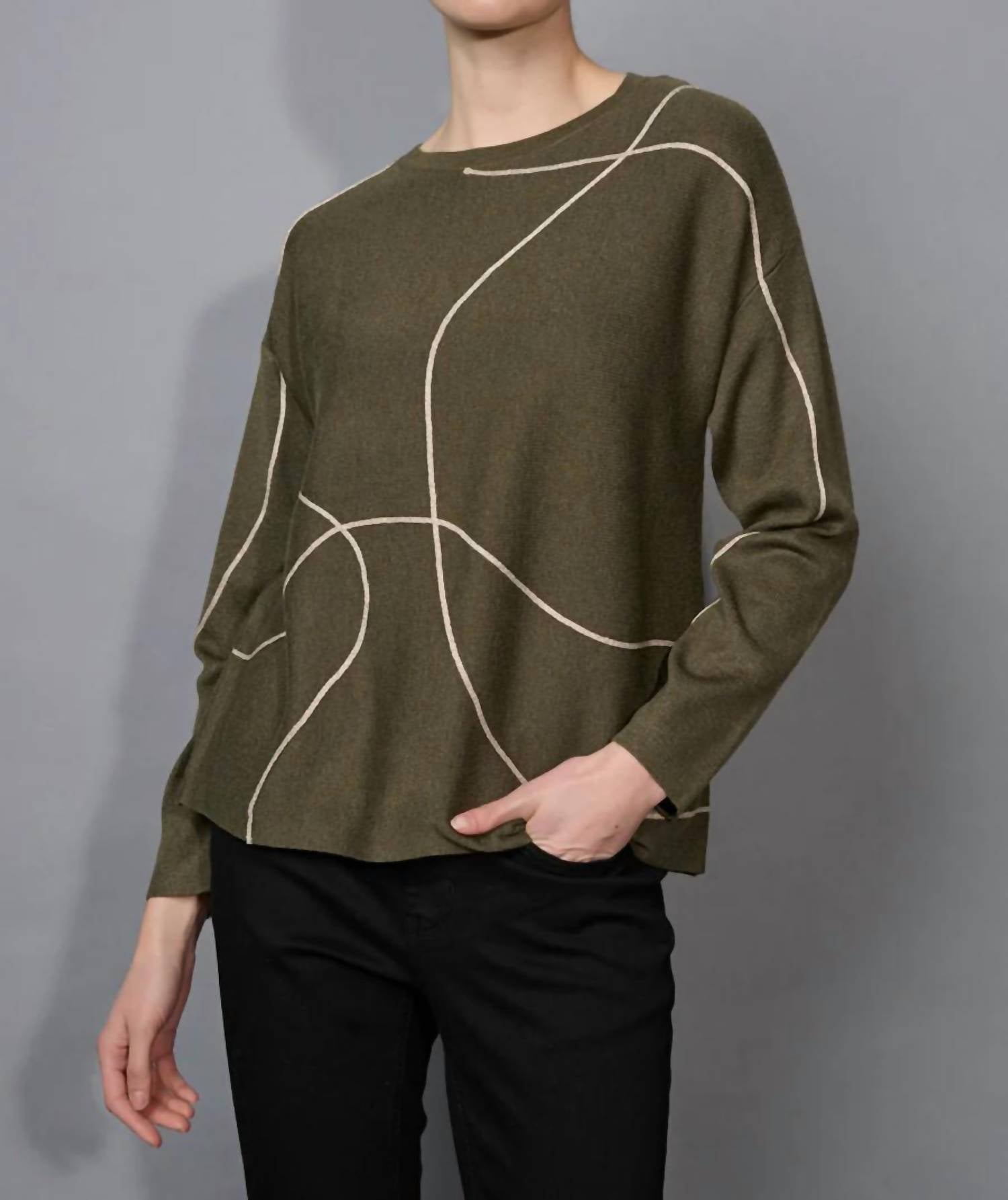 Picadilly - Metallic Trim Sweater