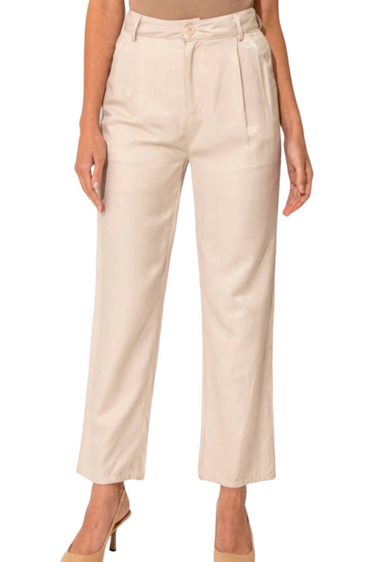 Le Lis - Pleated Crop Pants