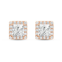 Diana M Jewels - Women's Princess Lab-Grown Diamond Stud Earrings (5.00 Ct) - Statement