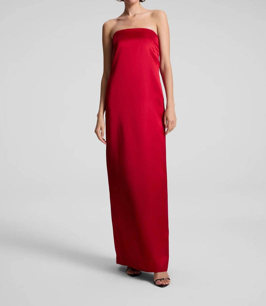 A.L.C. - Ani Strapless Satin Maxi Gown