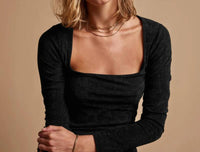 James Perse - Velvet Long Sleeve Top