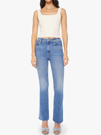 Mother High Waisted Weekender Skimp Jeans in swing and a miss - women's jeans