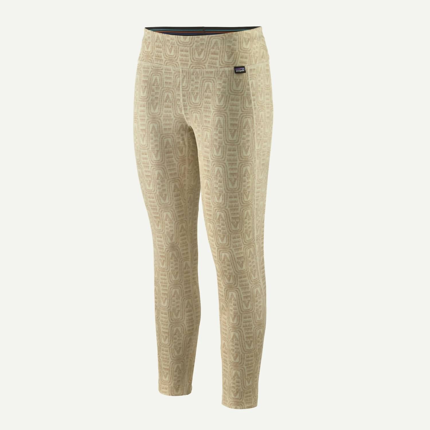Patagonia Capilene Midweight Leggings in flow dyno white - women's pants - alternate view