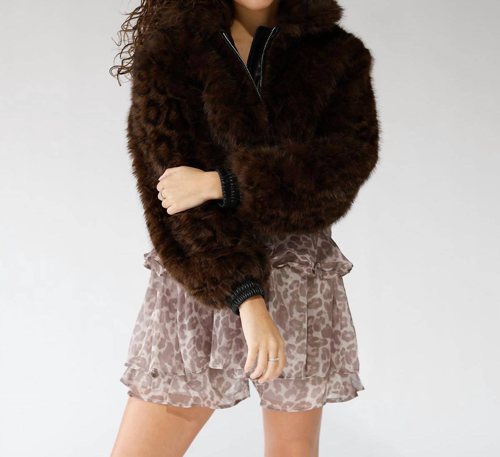 Blanknyc - CITY PROWL FAUX FUR JACKET