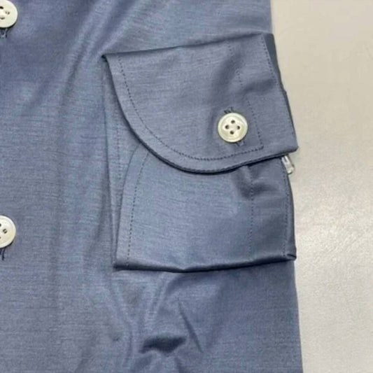 Edoardo Borrelli - Men's Button Up Long Sleeve Cotton Shirt