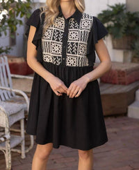Voy - Ruffle Sleeve Dress
