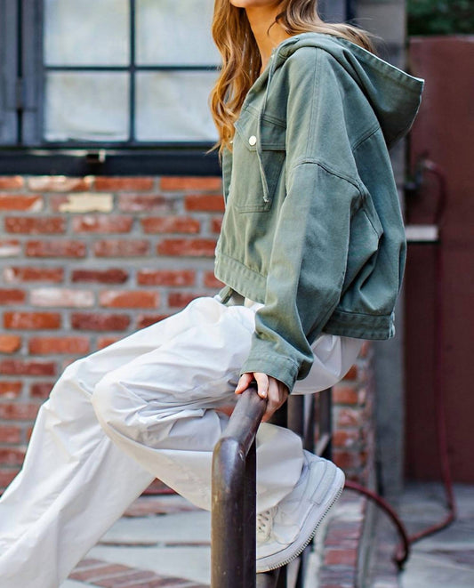 Ee:Some - Button Down Cropped Length Jacket