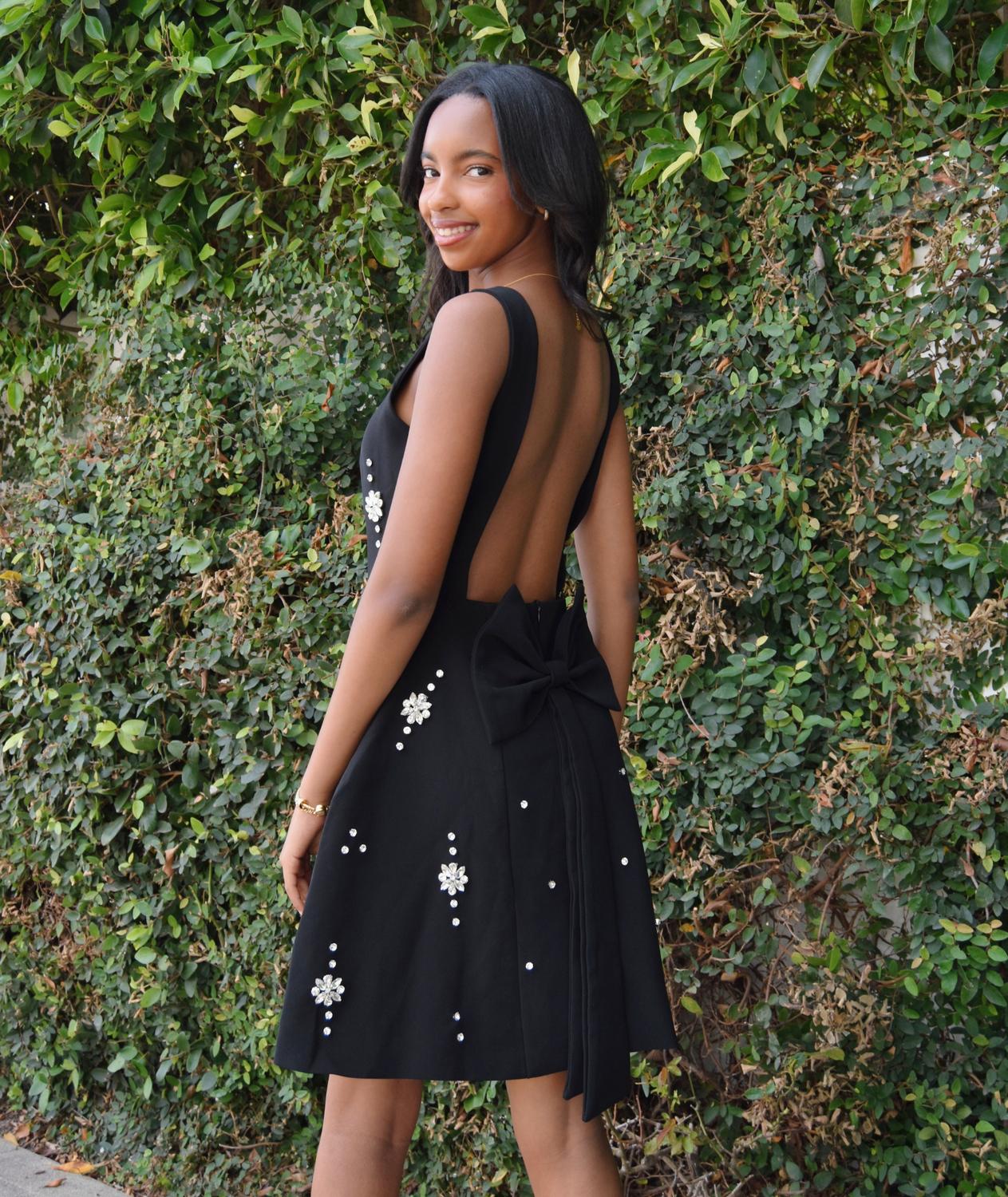 8Apart - Women's Cristal Open Back Mini Dress