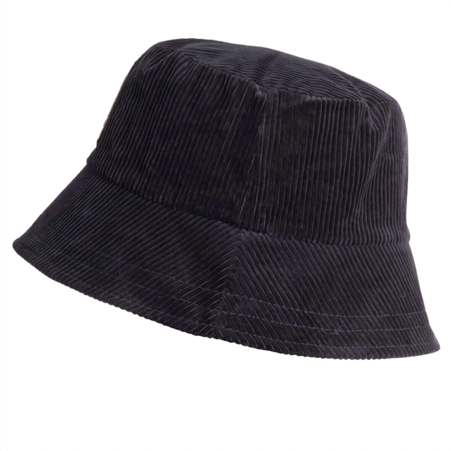 PARAJUMPERS Women's Corduroy Bucket Hat in pencil - women's hat - detail view