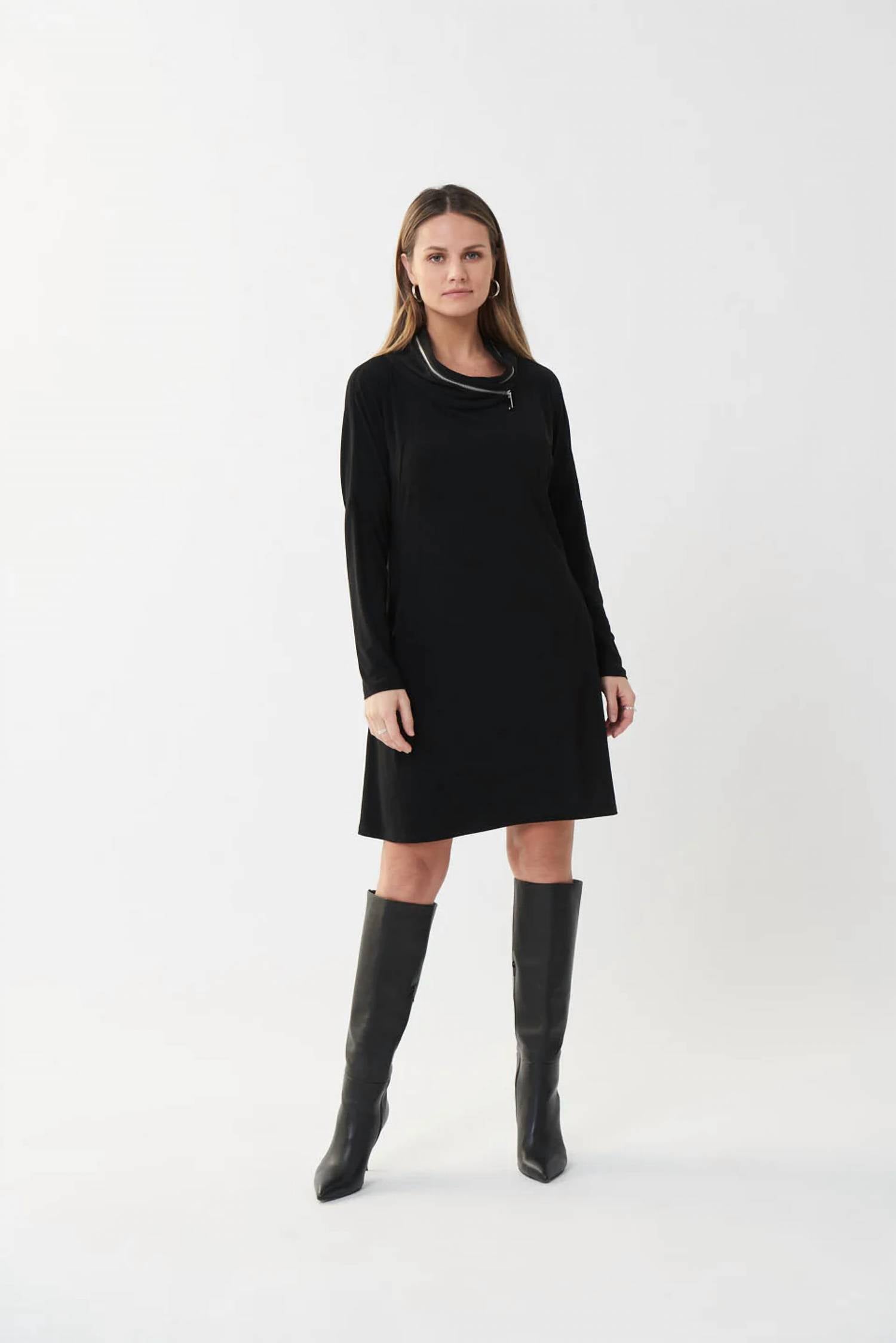 Joseph Ribkoff - Zip Accent Dress