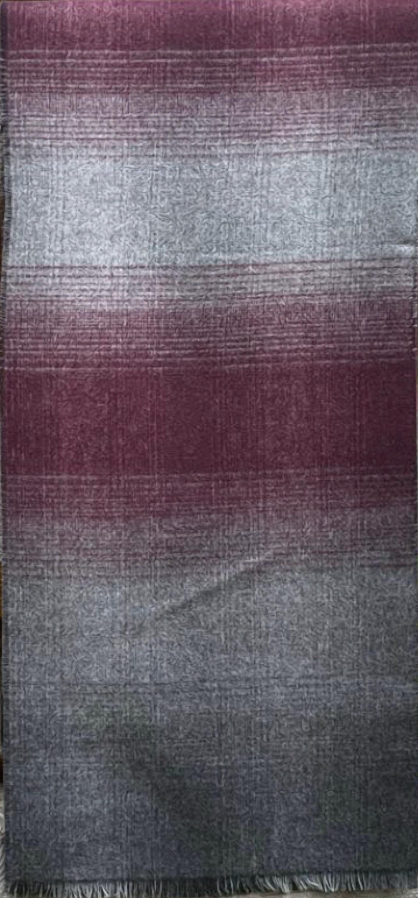 V. FRAAS Women's Colorblock Reversible Scarf in light grey - women's scarf - detail view