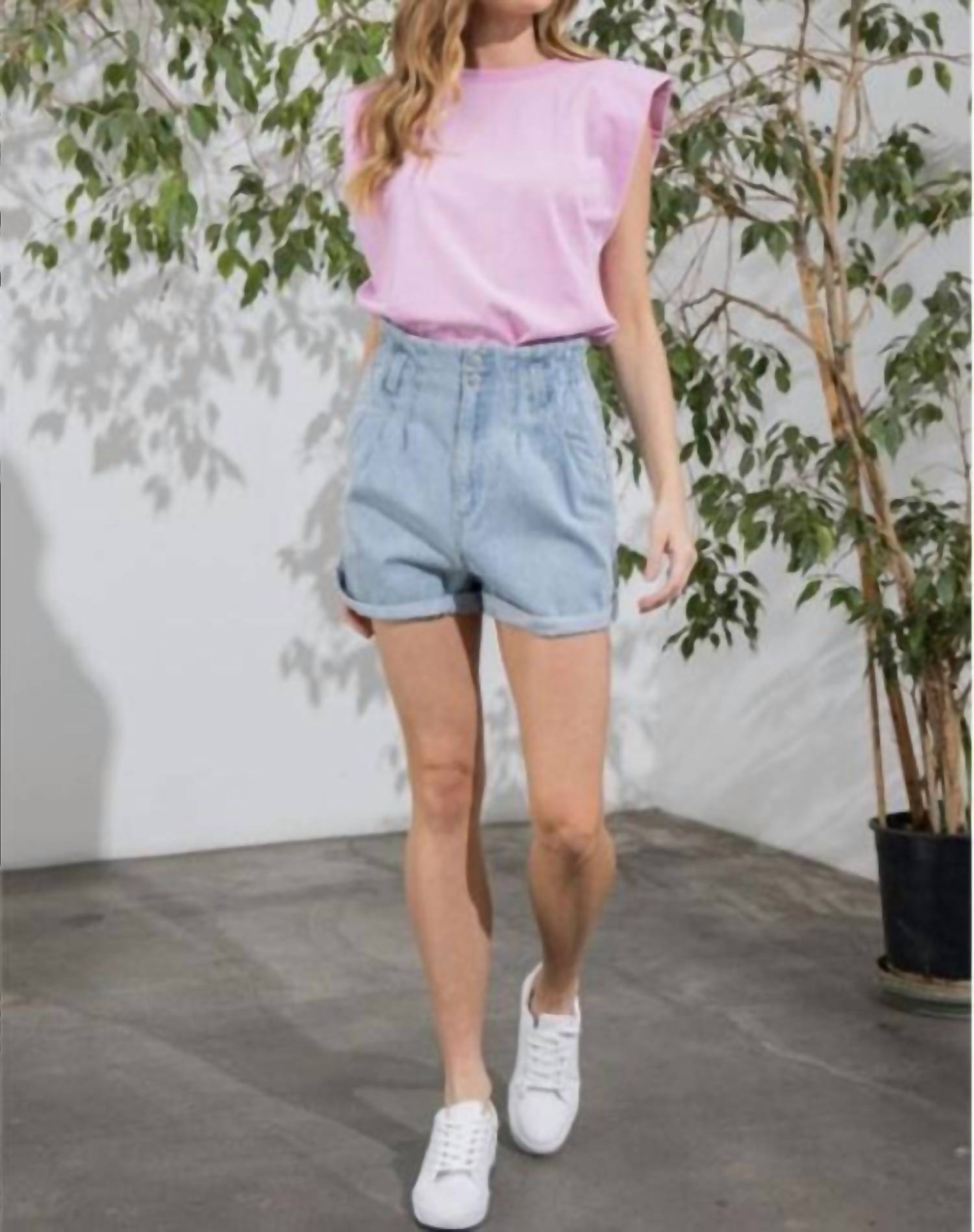 Aaron & Amber - Paperbag Jean Short
