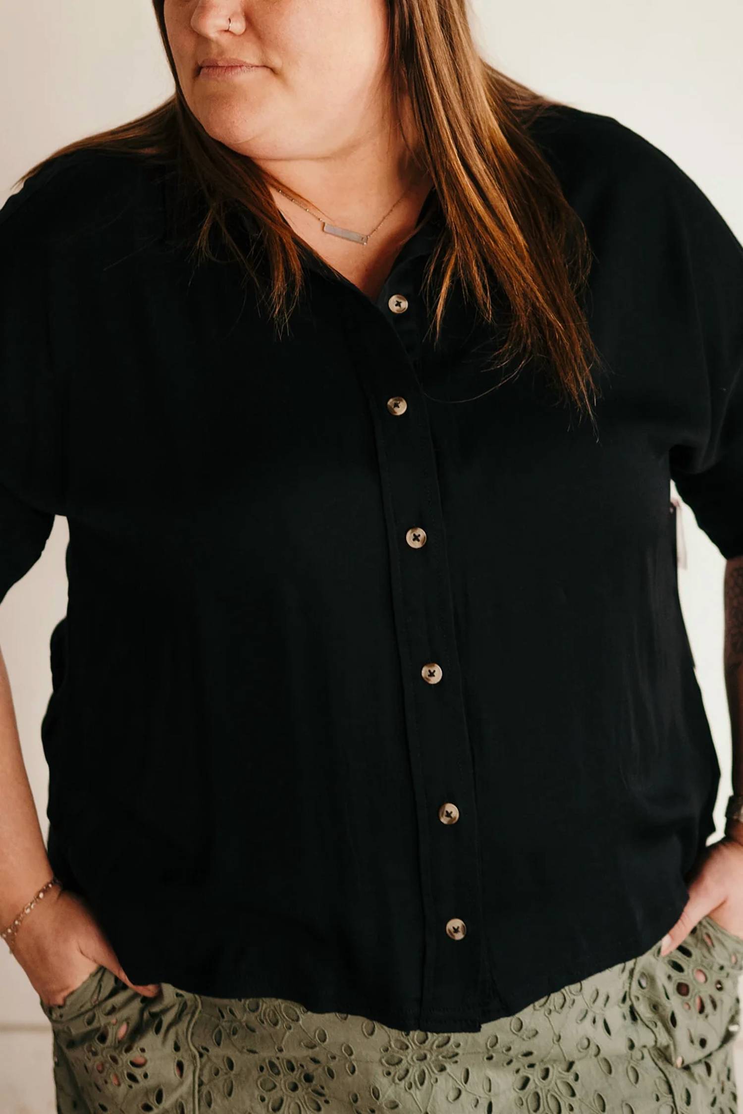 Tribal - Elbow Sleeve Blouse